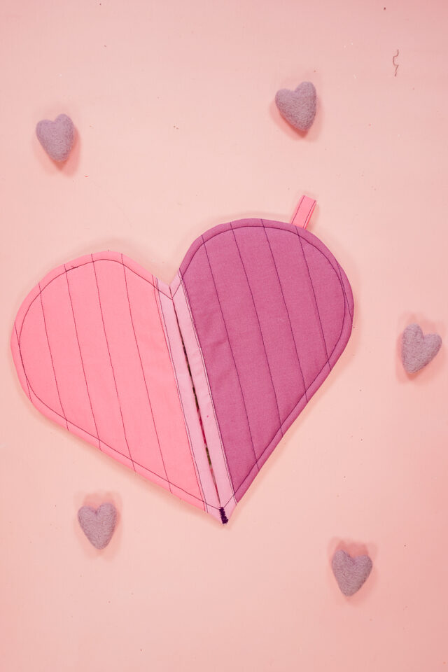 free heart oven mitt sewing pattern