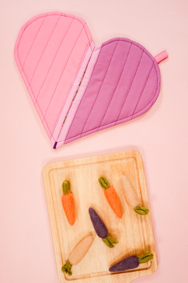 free heart oven mitt sewing pattern