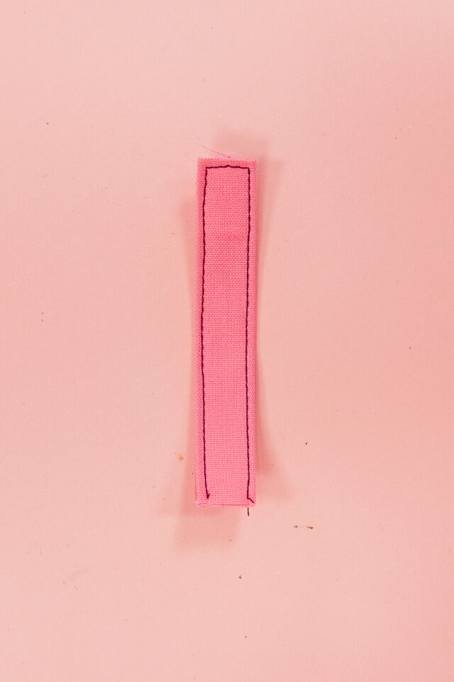 fold up loop and stitch sides