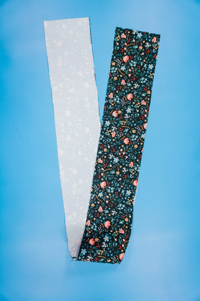 fuse interfacing to back of fabric