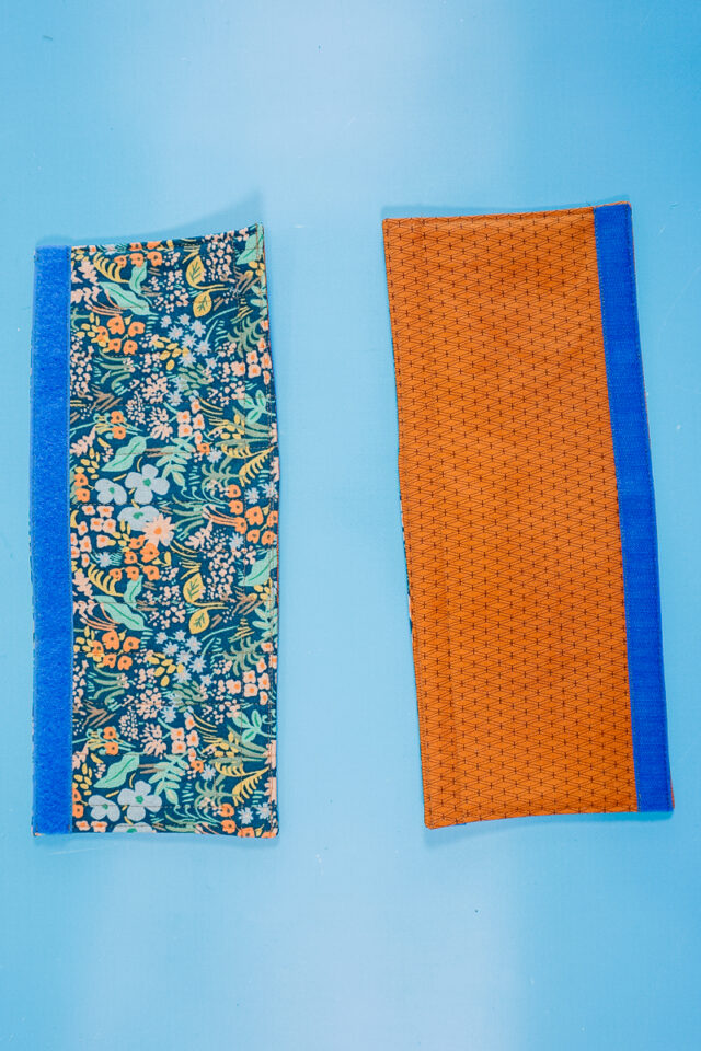 add velcro to long sides