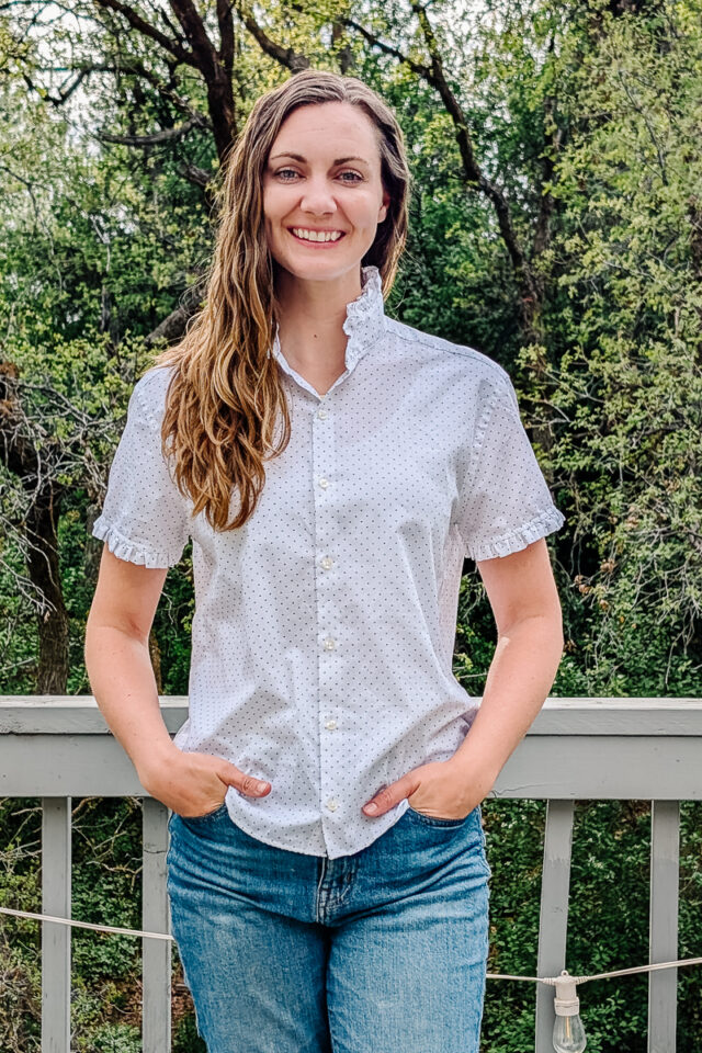 How to Refashion a Men's Shirt to a Women's Shirt