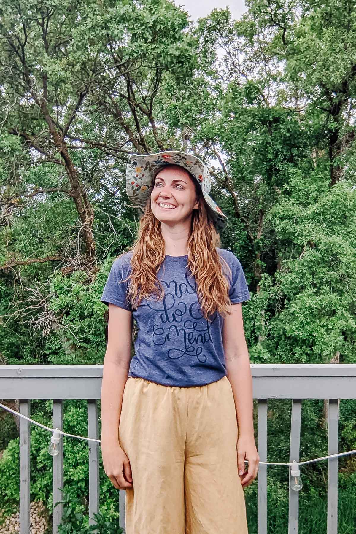 Free Bucket Hat Sewing Pattern for Summer