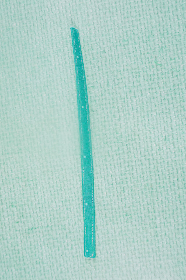 sew each side of loop