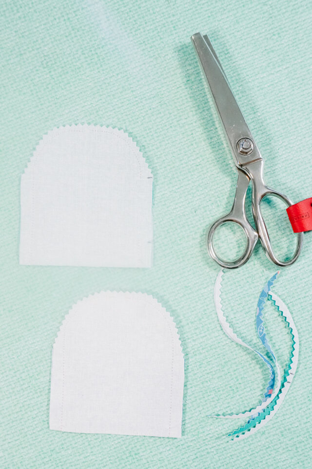 notch the seam allowance at the curves
