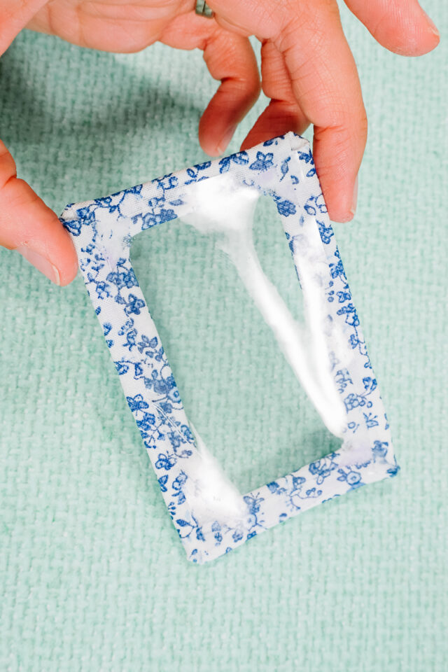 glue the clear vinyl centered in the window