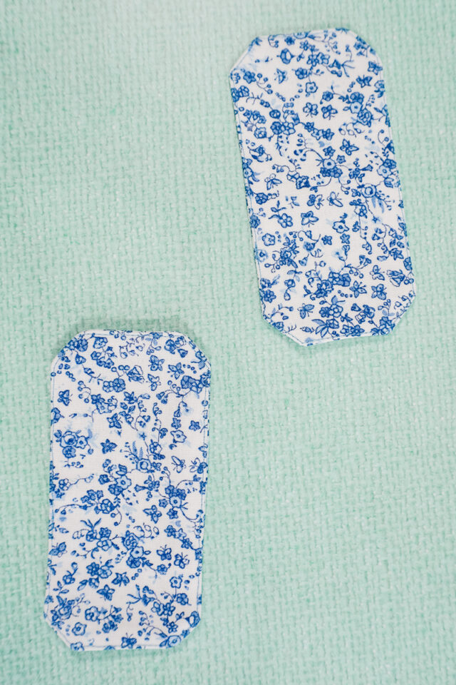 edgestitch edges and close hole