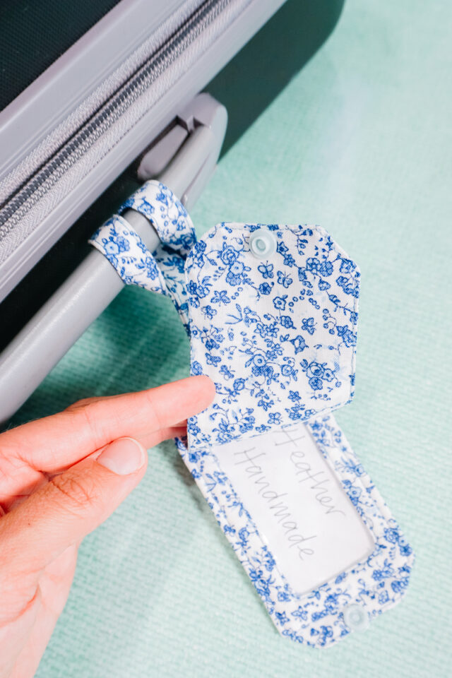 luggage tag sewing pattern