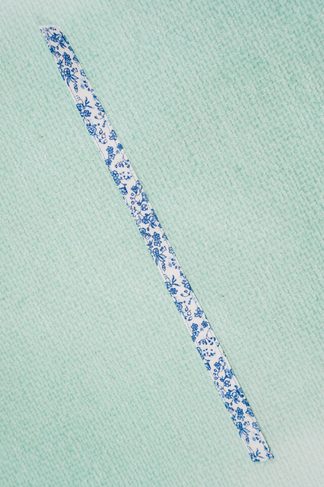 sew each side of the loop