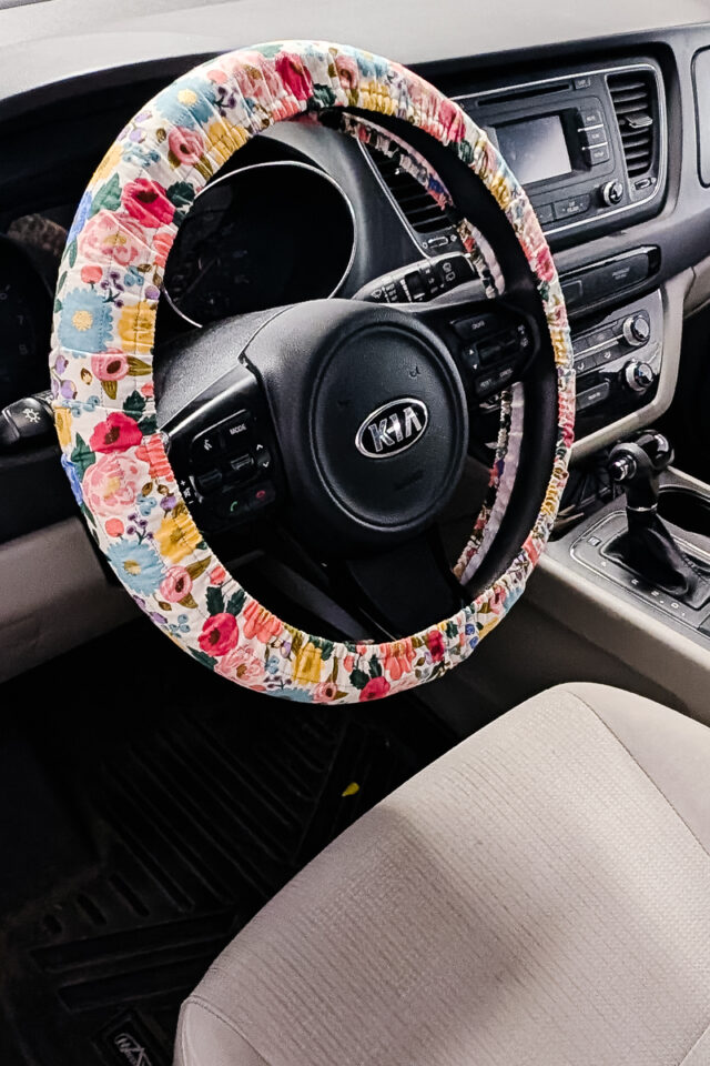 how to sew a steering wheel cover