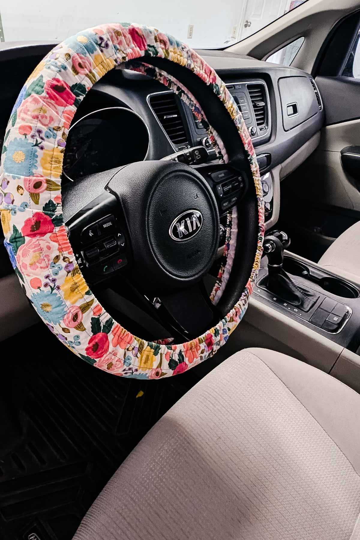how to sew a steering wheel cover