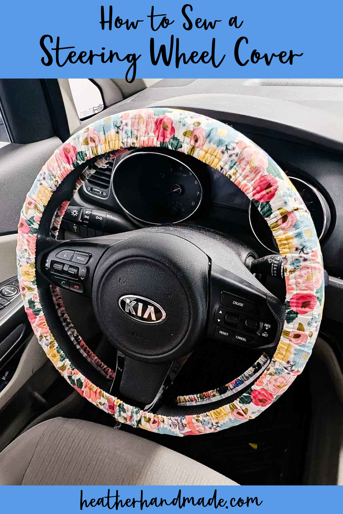 how to sew a steering wheel cover