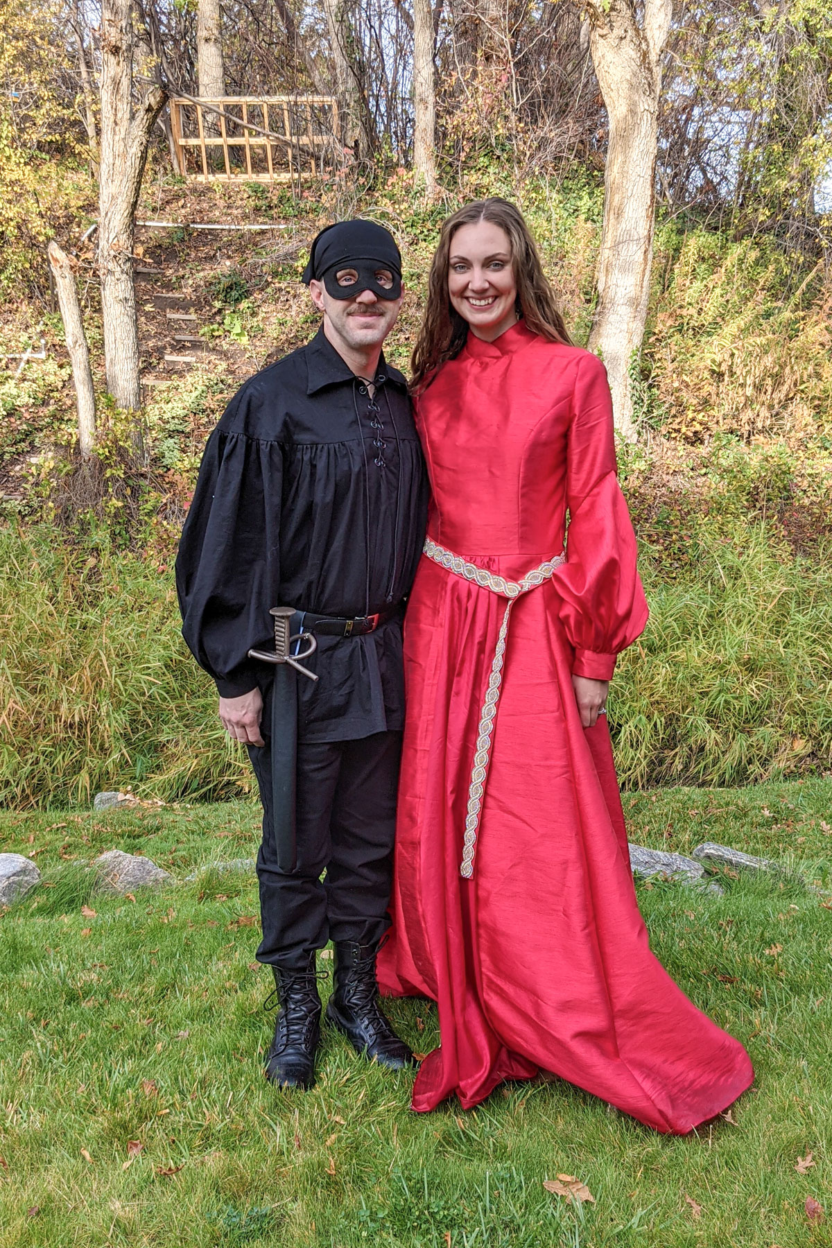 diy princess bride couple costume