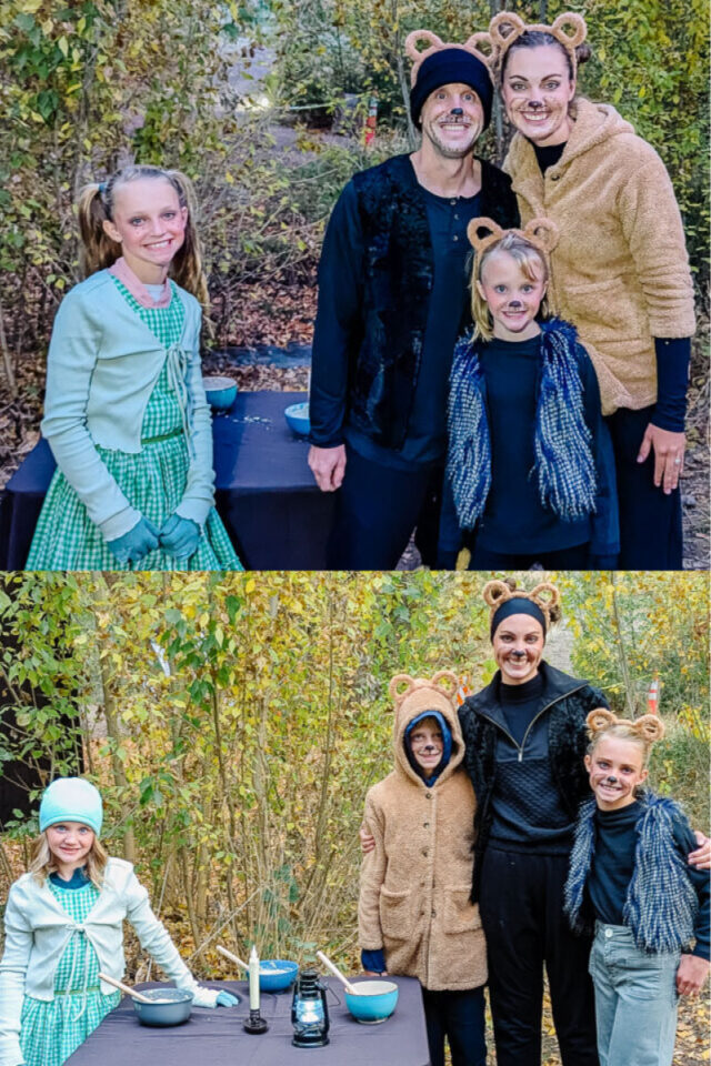 DIY goldilocks and the three bears costume