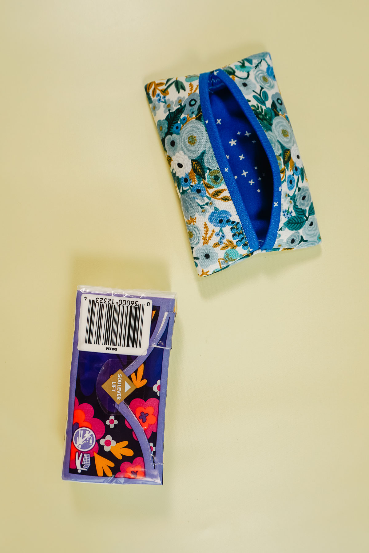 check if a travel tissue package fits inside