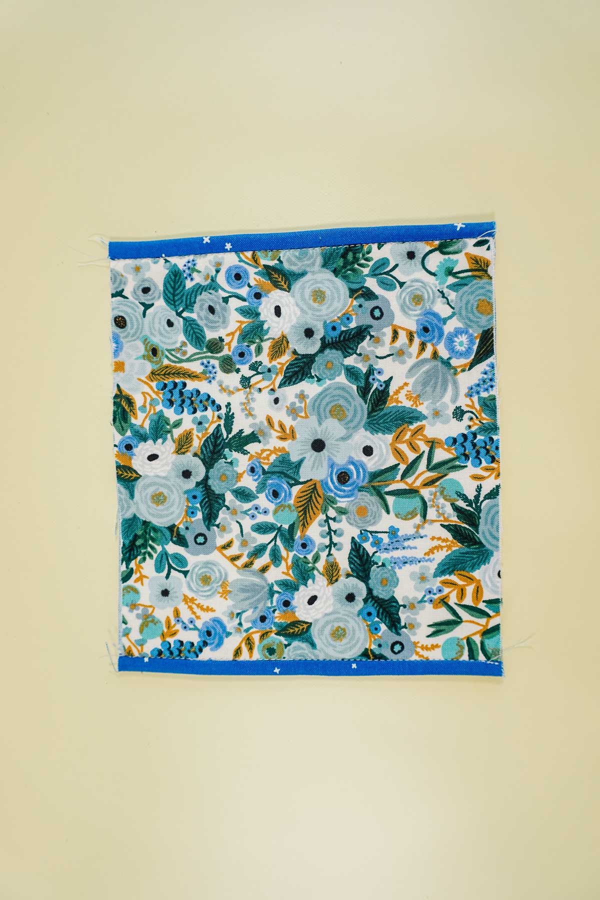 stitch in the ditch on each side to secure the fold