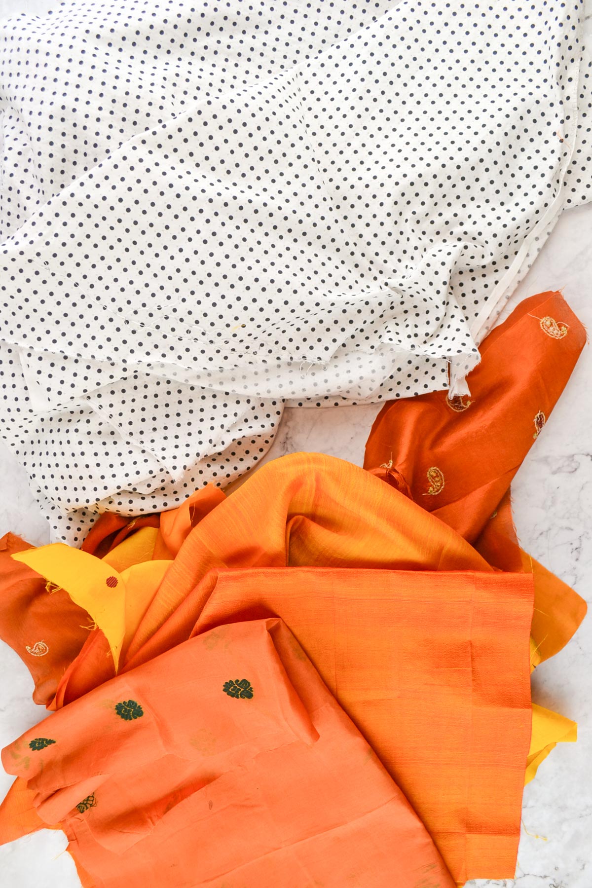 silk and cotton fabric