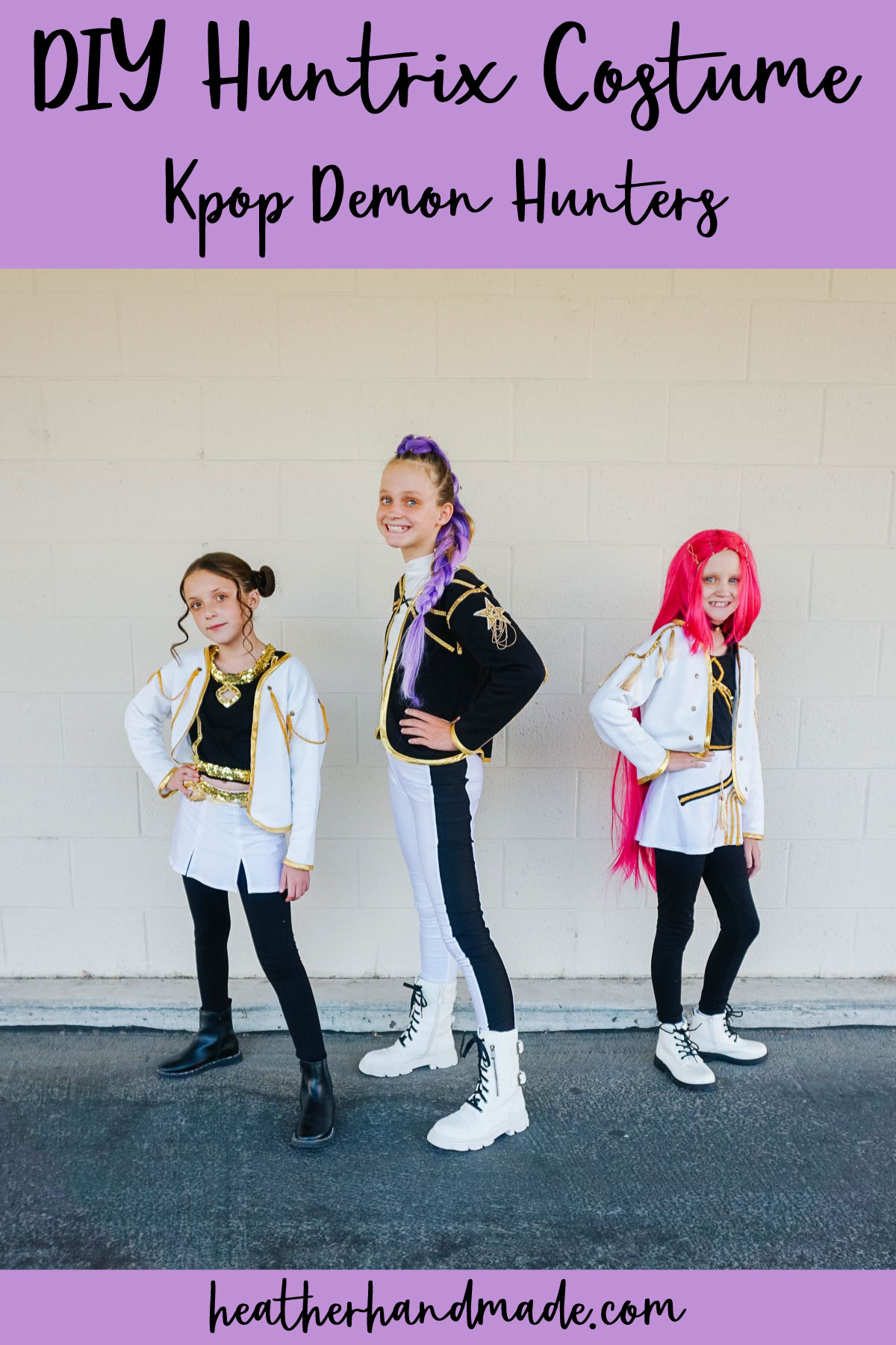 diy huntrix costume kpop demon hunters