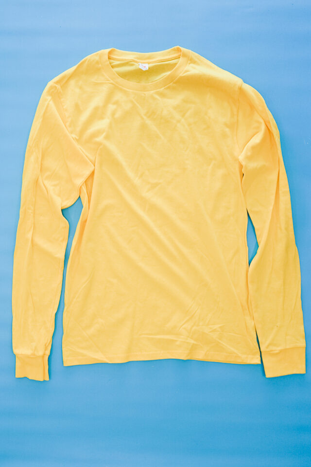 yellow t-shirt