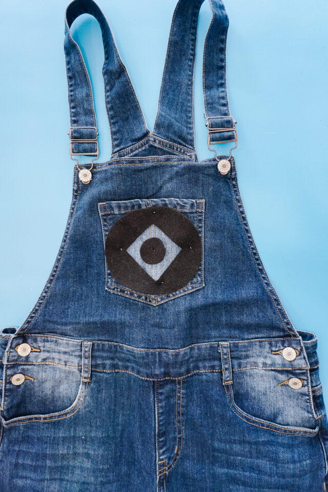 the safety pins barely show