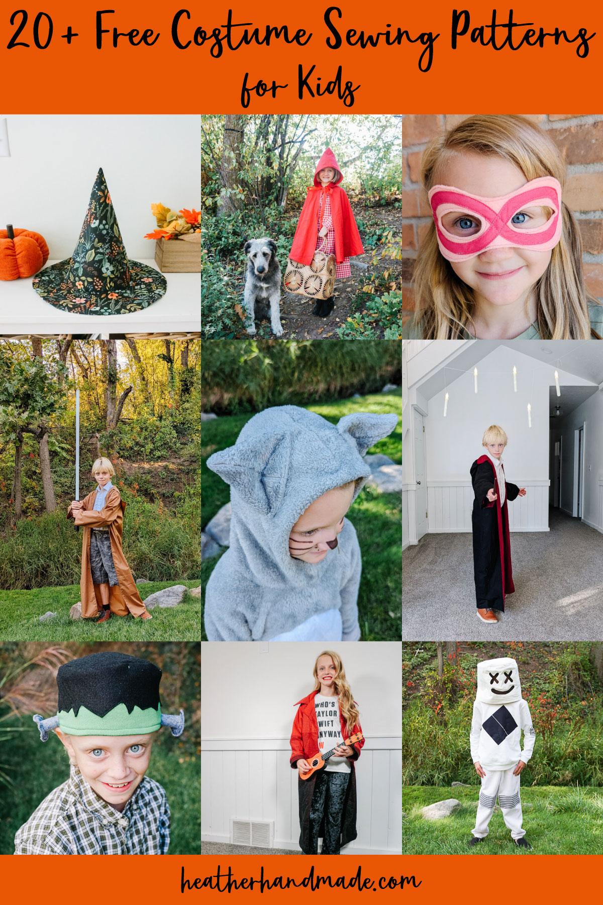 20 Free Costume Sewing Patterns for Kids