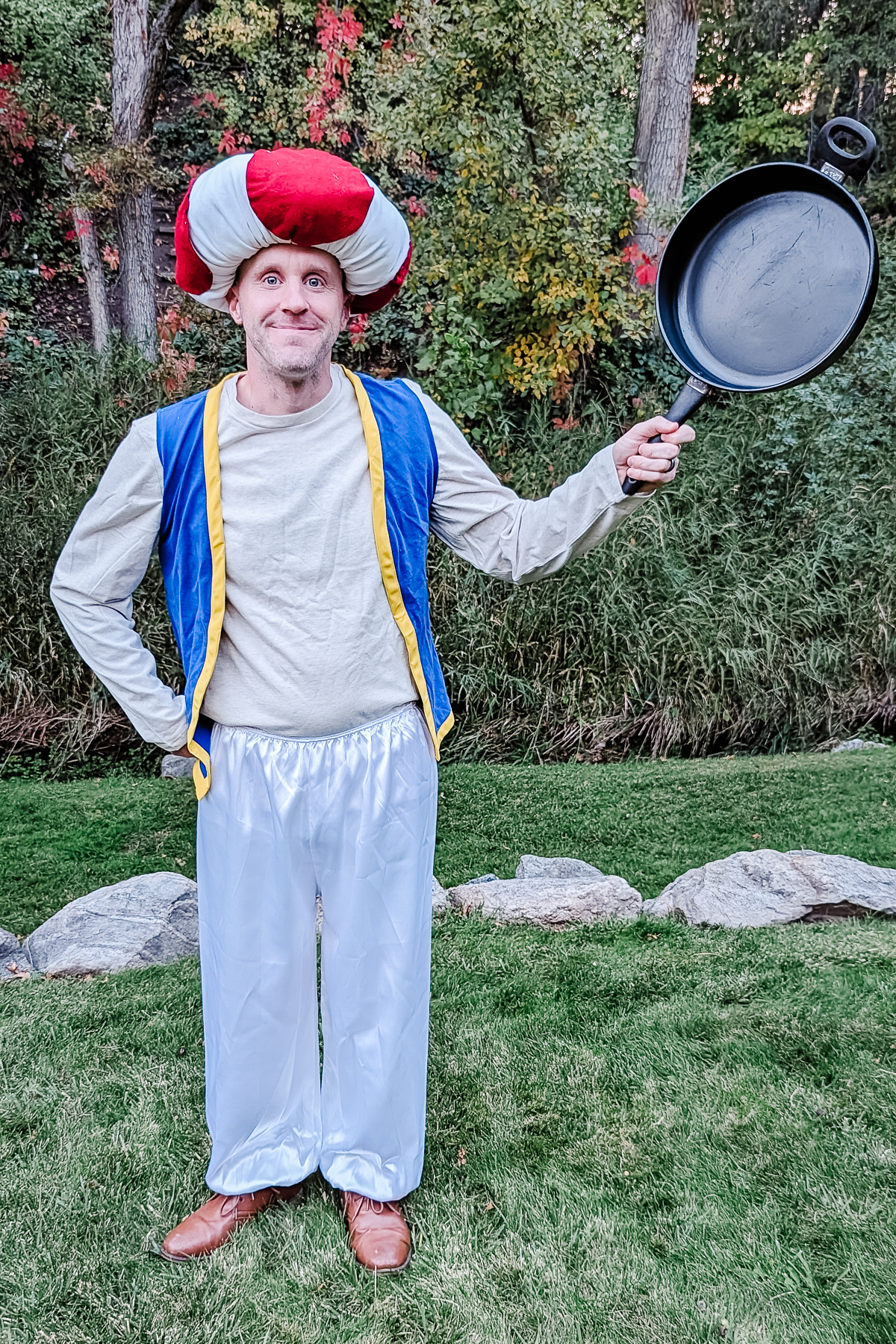 upcycled maro toad costume diy