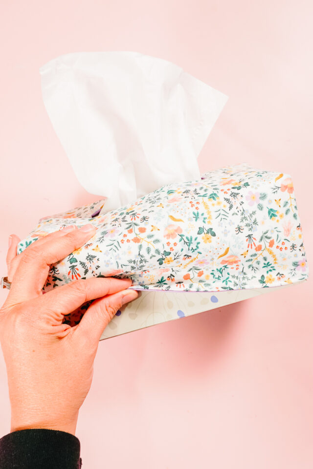 slide over tissue box