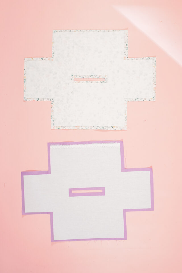 iron fleece and interfacing to fabric