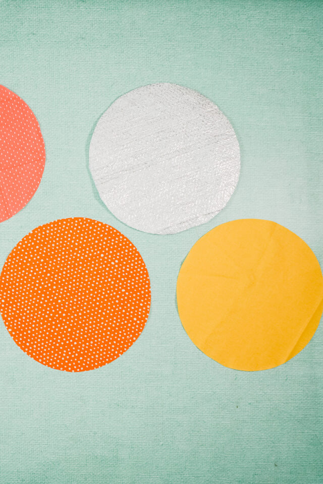 cut out fabric and batting