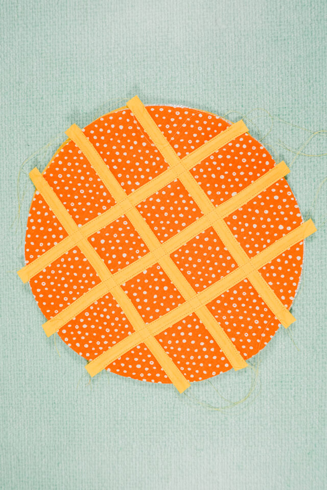 sew along each side of single fold bias binding