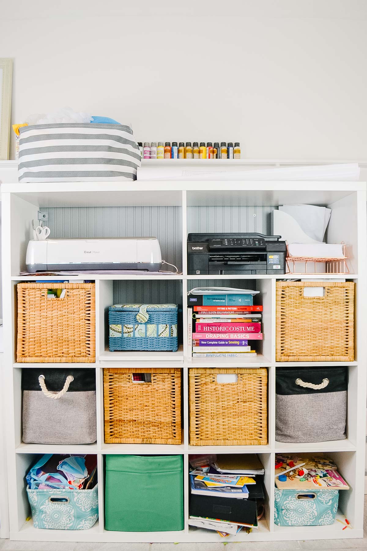 kallax sewing room storage