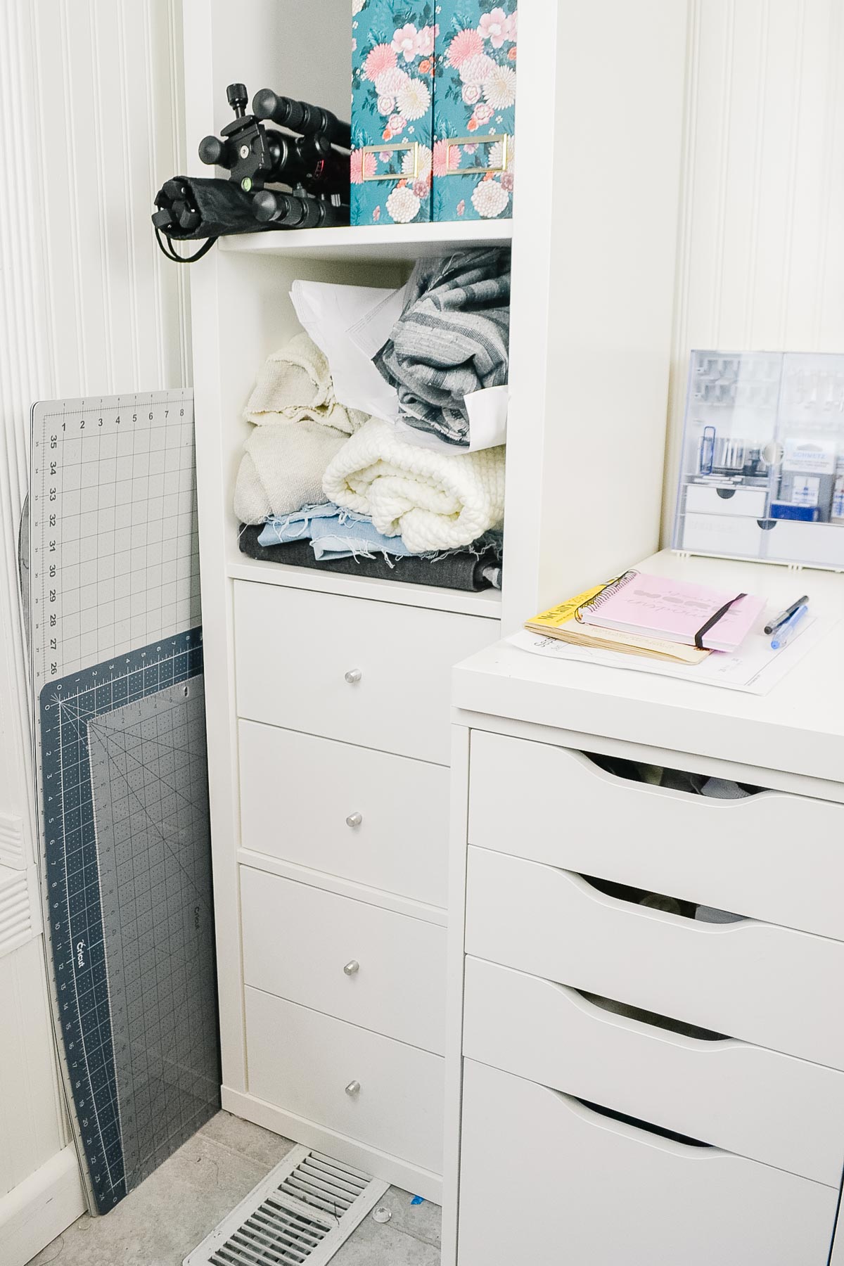 kallax alex sewing room storage