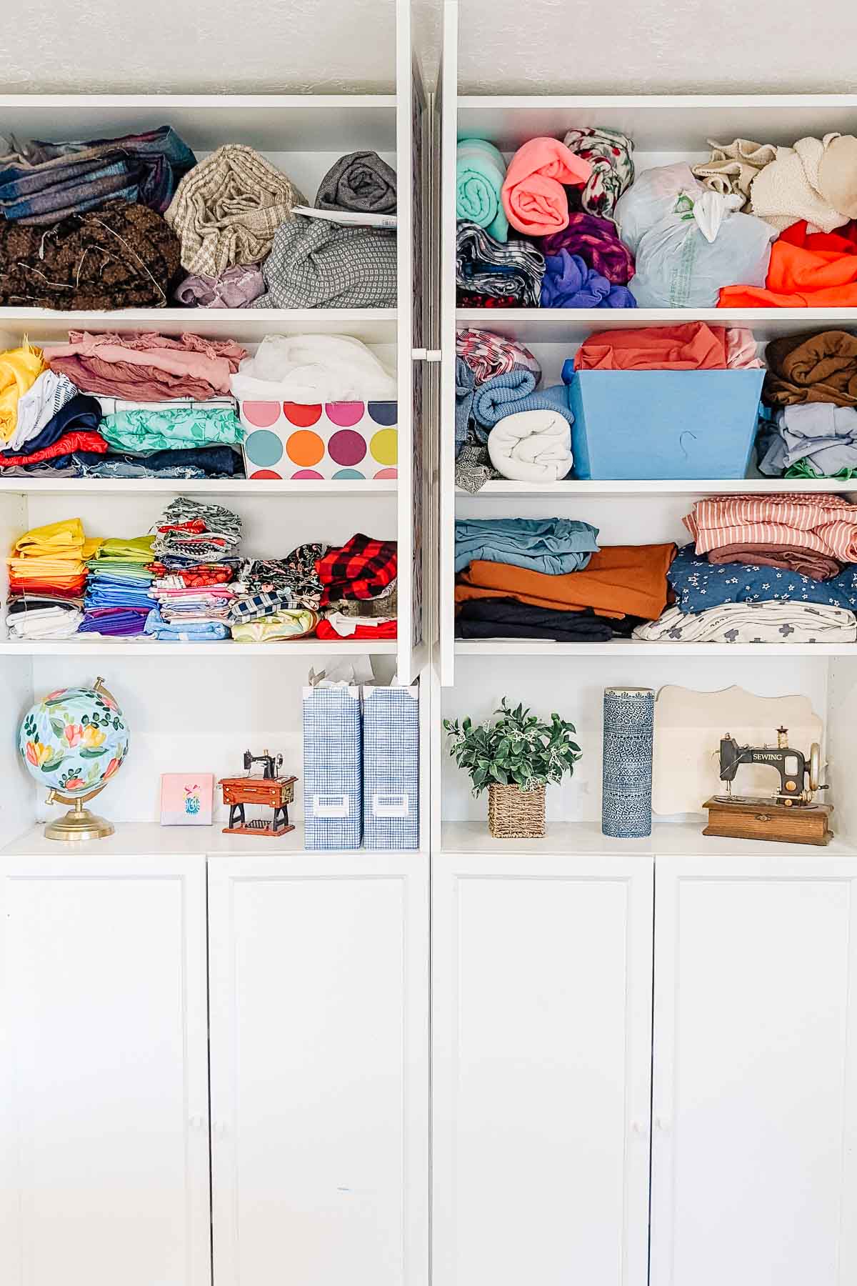 ikea bookshelf sewing room