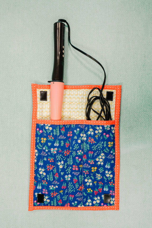 diy curling iron case free sewing pattern
