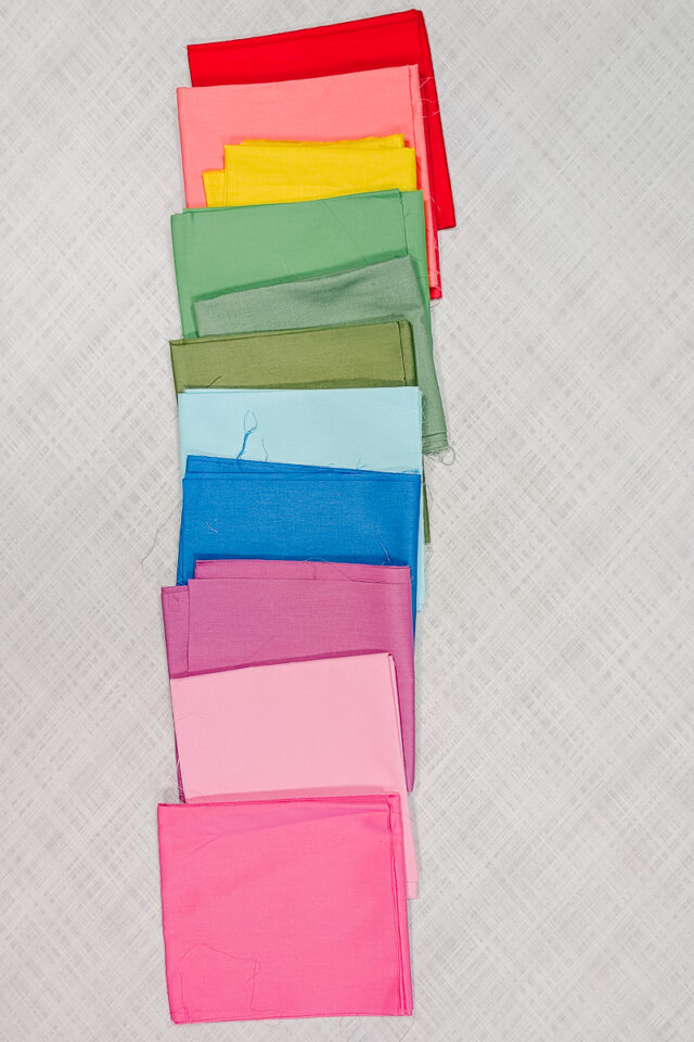 rainbow fat quarters quilting cotton