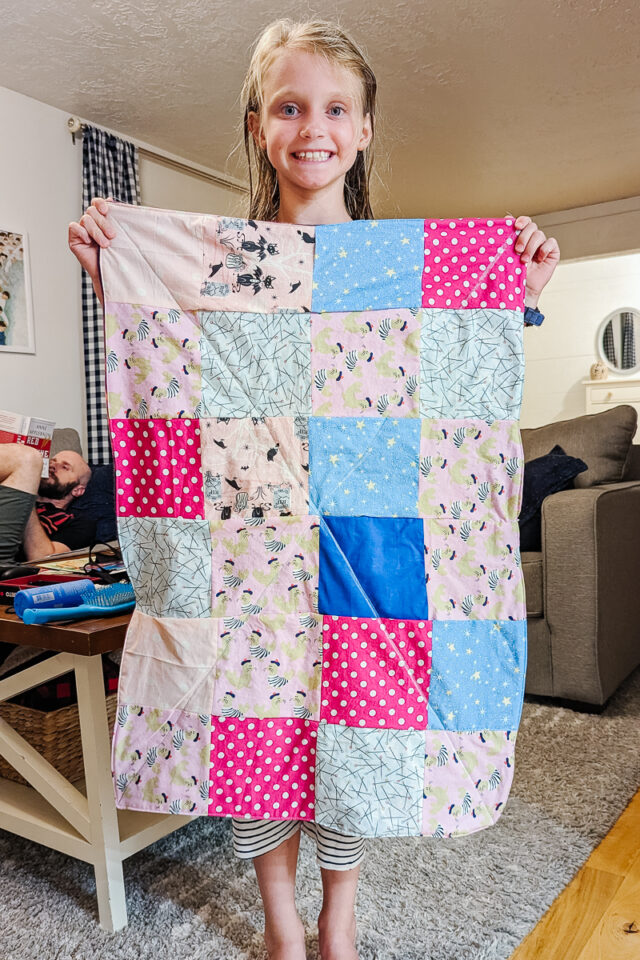 girl's first quilt project