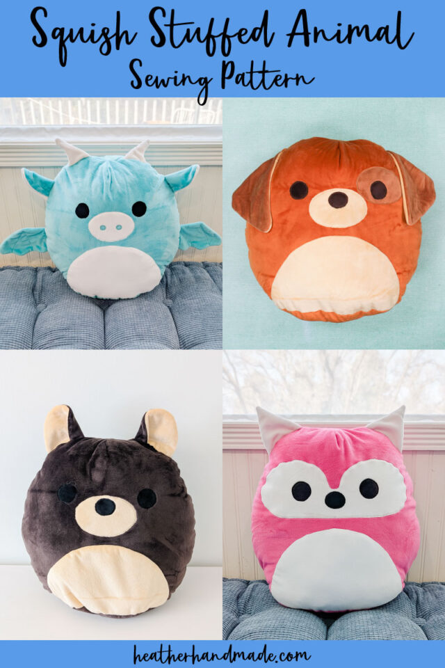 squish stuffed animal sewing pattern