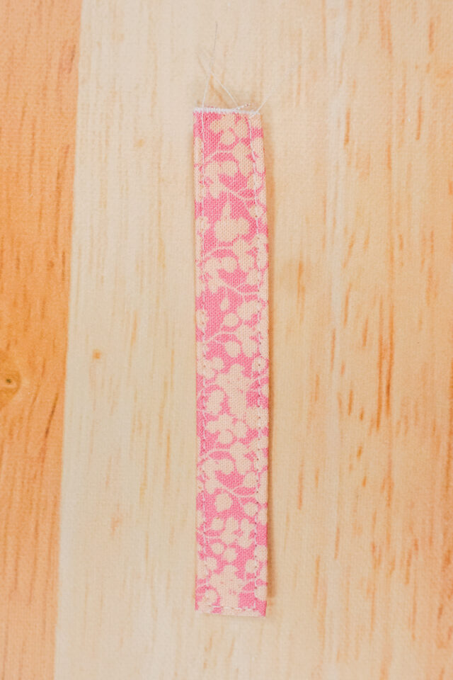 sew each long side of loop