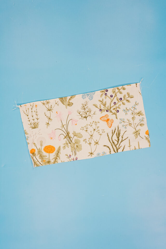 hem the top of the pocket