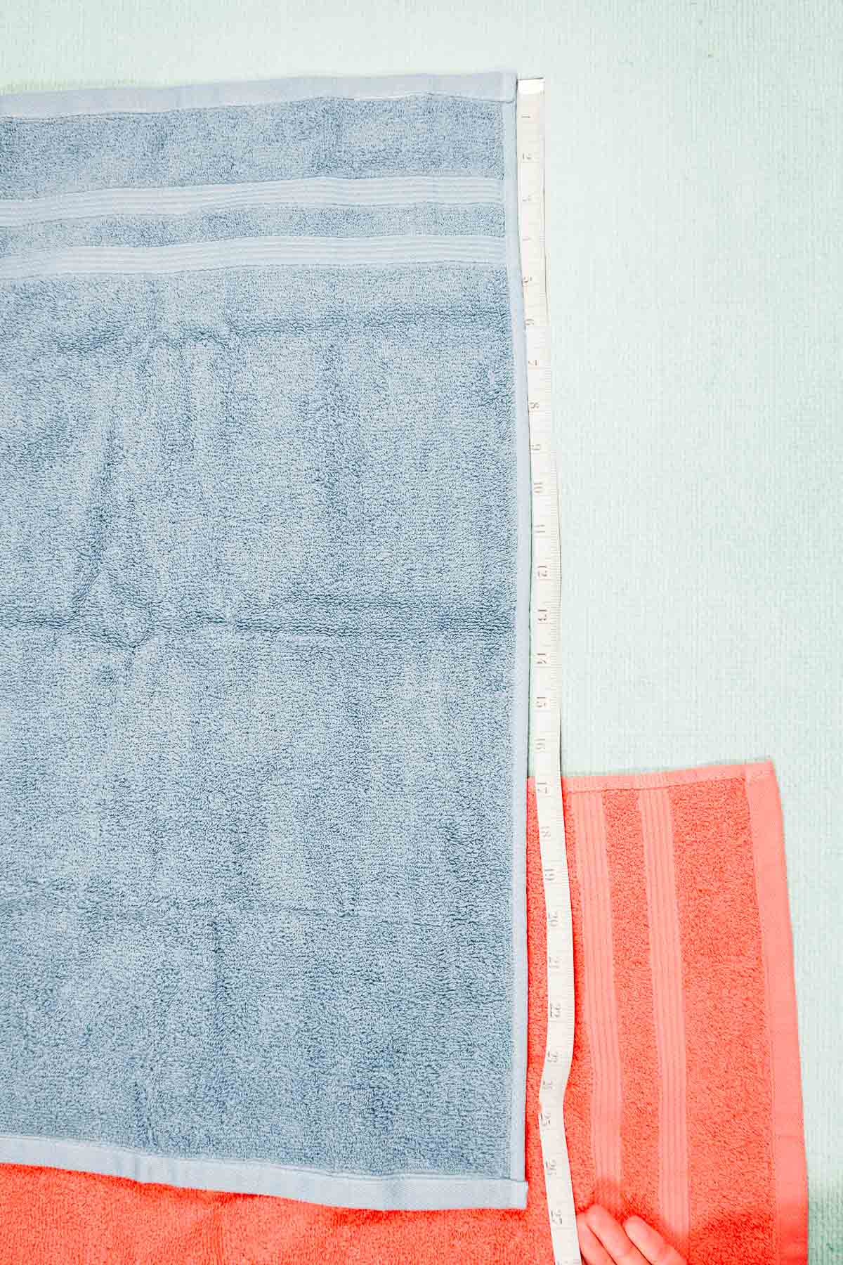 measure length of hand towel