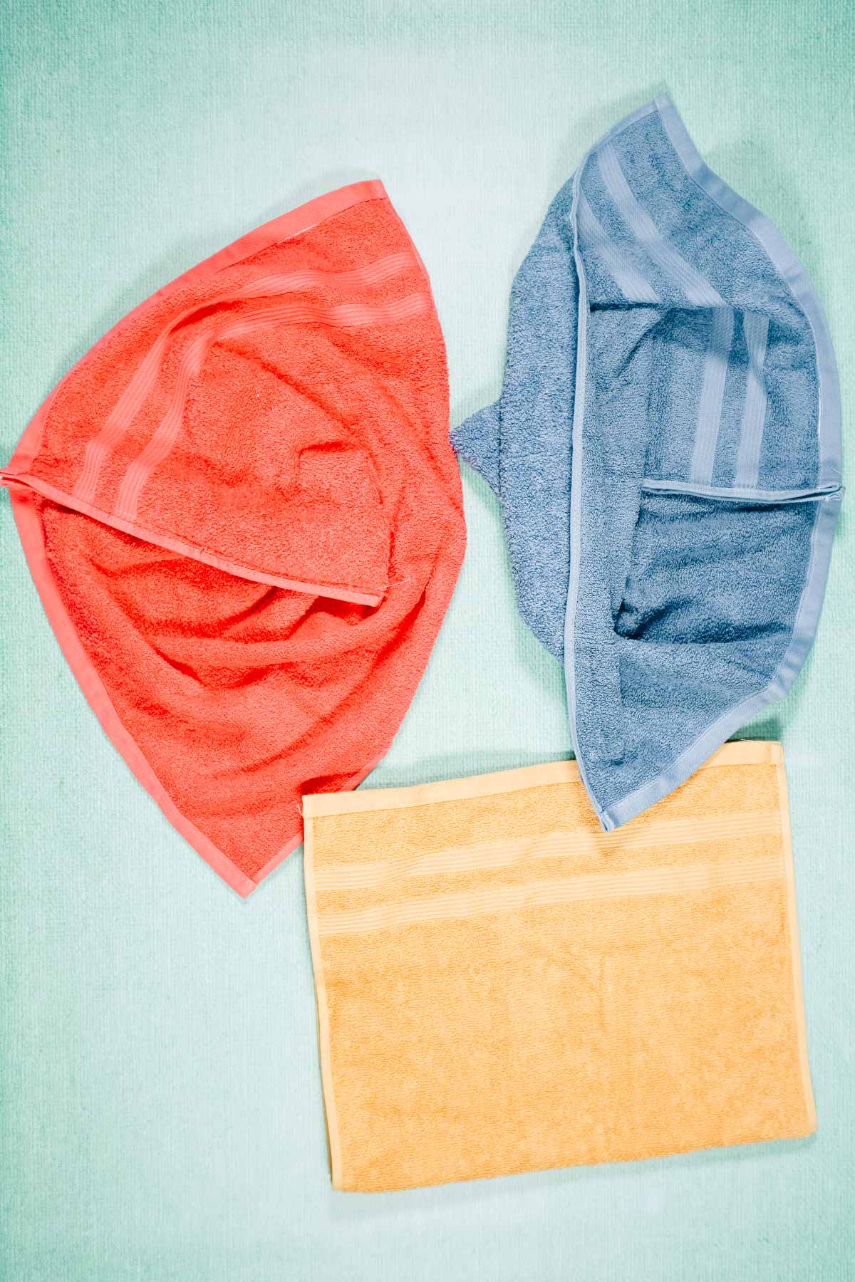 sew one side of hand towel
