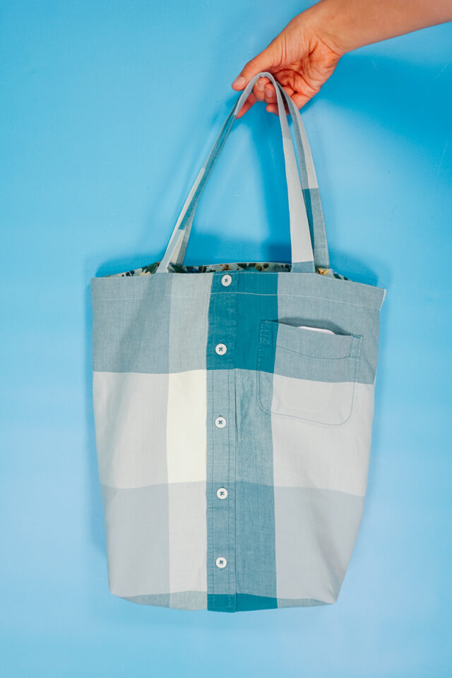 How to Make a Tote Bag from a Men's Shirt