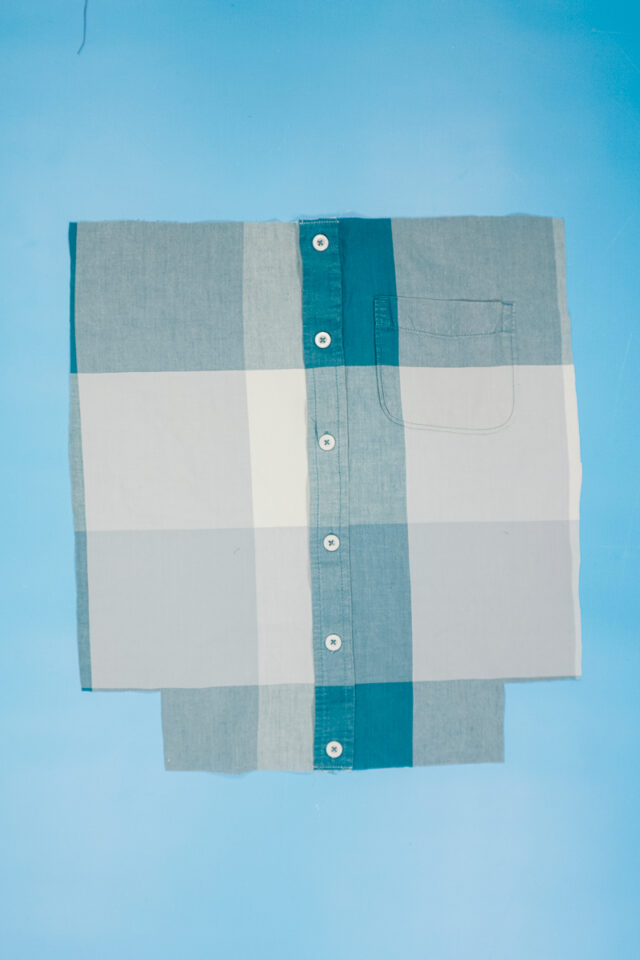 sew the top and the bottom of the placket together