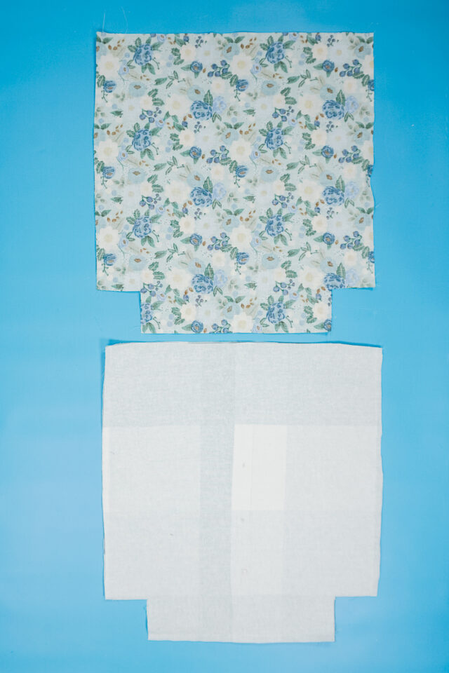 sew the sides and bottom of the bag pieces