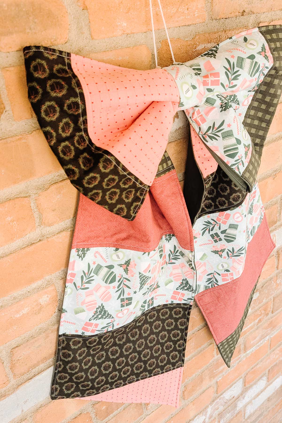 christmas quilted bow sewing pattern