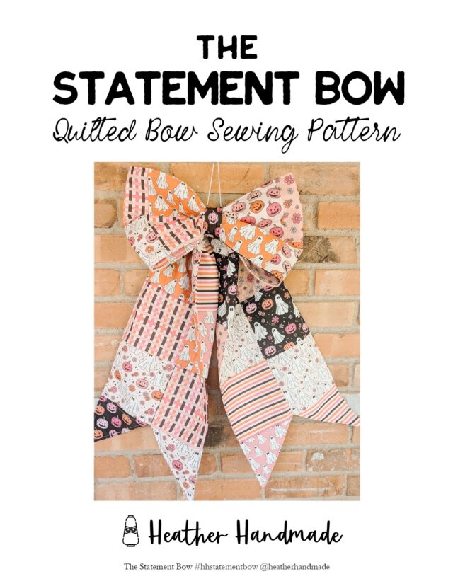 the statement bow: a quilted bow sewing pattern