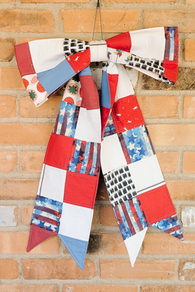 americana 4th of july quilted bow sewing pattern