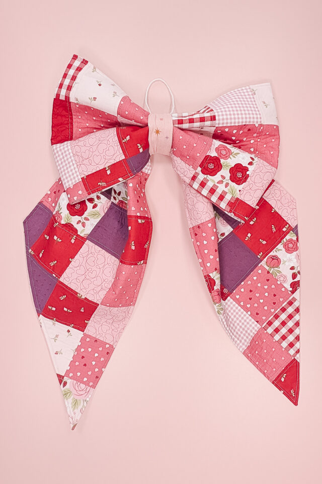 valentine quilted bow sewing pattern