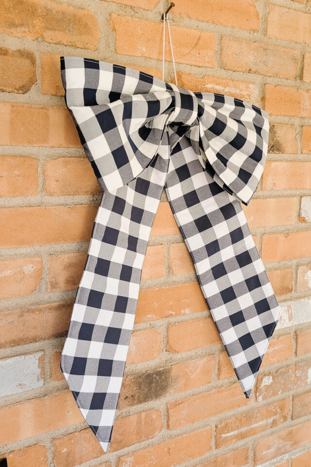 gingham quilted bow sewing pattern