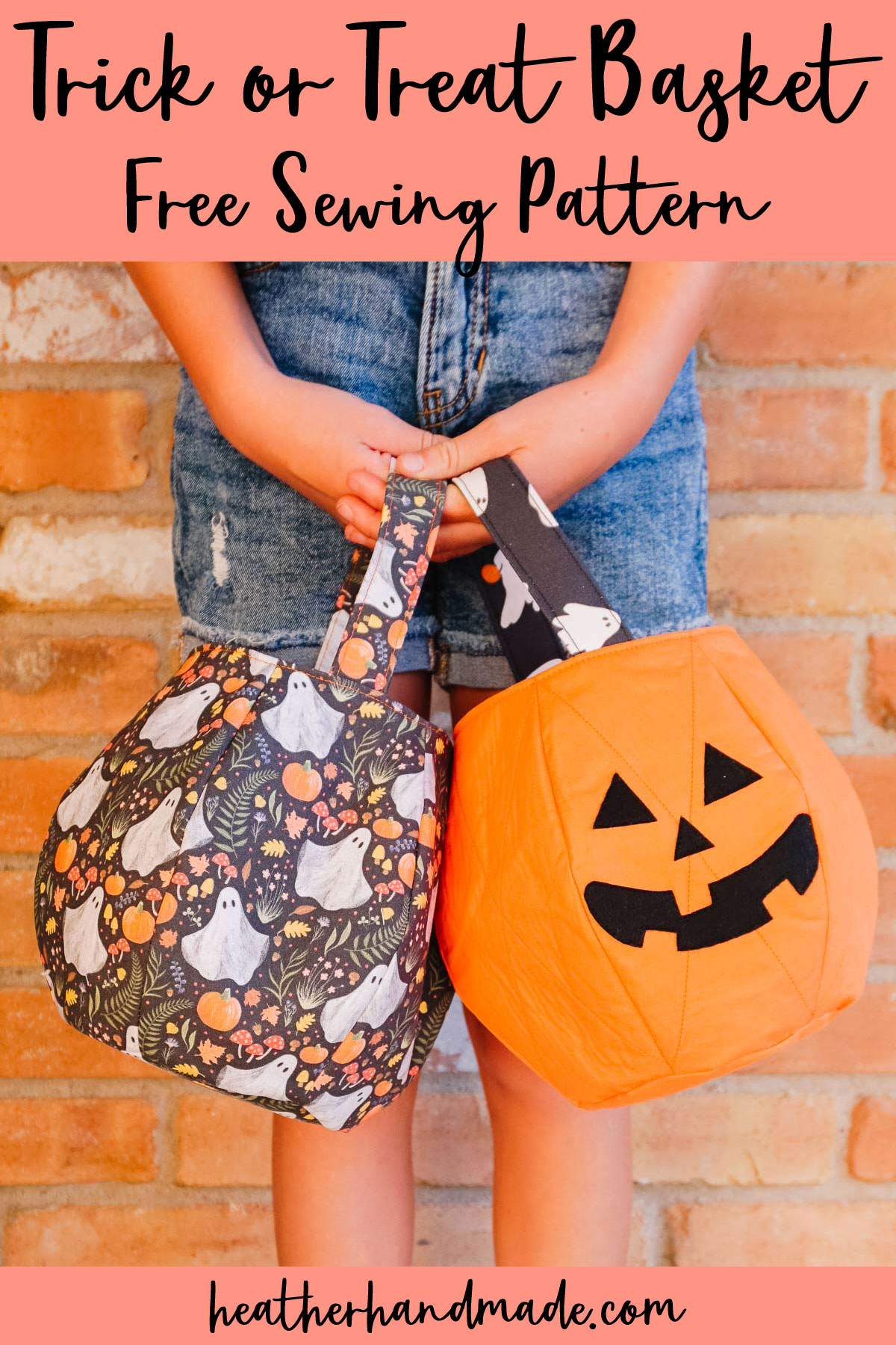 Halloween Trick or Treat Basket: Free Sewing Pattern